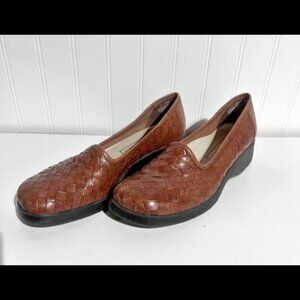 Trotters Women's Brown Leather Loafers Size 7N